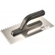 Stainless trowel 270mm plastic handle notched 6*6