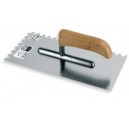 Stainless trowel AL. 270 mm notched 4*4