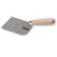 Stainless margin trowel 80 mm triangular front noched   