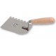 Stainless margin trowel 100 mm side  triangular noched   