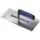 Stainless trowel Al 270mm notched 4*4 rubber handle